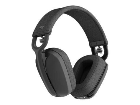 Logitech Logitech Zone Vibe Wireless - Headset - over oor - Bluetooth - draadloos - USB-C via Bluetooth-adapter - grafiet - geoptimaliseerd voor UC
