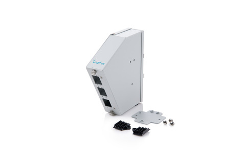 DIGITUS DIN rail lasmodule, schuin, 6 SC DX/LC Quad Kleur grijs