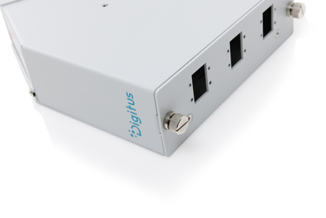 DIGITUS DIN rail lasmodule, schuin, 6 SC SX/LC DX Kleur grijs