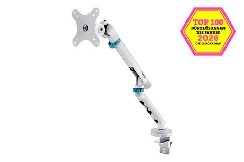 DIGITUS Enkele monitorsteun, 35", 10 kg Mechanische veer, VESA: 75x75, 100x100, wit