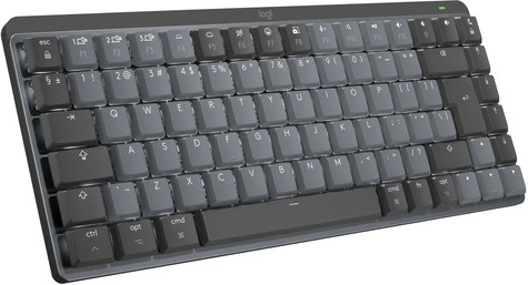 Logitech Master Series MX Mechanical Mini for Mac - Toetsenbord - backlit - draadloos - Bluetooth LE - QWERTY - VS internationaal - toetsschakelaar: tactiele stilte - spacegrijs