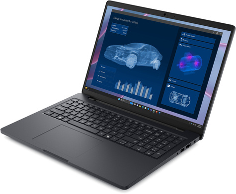 DELL Dell Pro Max 16 MC16255|AMD Ryzen PRO 35|32GB|512GB SSD|16i FHD+|Cam &Mic|Nvidia RTX 500|FgrPr|6 Cell|130W Type-C|WLAN|Backlit Kb|W11 Pro|3YBasic Onsite QWERTY