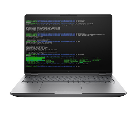 HP ZBook Fury 16 G1i Ultra 7-255 HX 512GB 16GB (1x16GB) DDR5 5600NVIDIA RTX PRO 2000 Blackwell 8GB 16.0 inch WUXGA(1920x1200) Anti-Glare 400nit SCR W11 64 Pro QWERTY