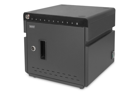 DIGITUS DIGITUS Mobiele laadkast,desktop vers., UV-C, USB-C 10 laadstations, 14", zwart