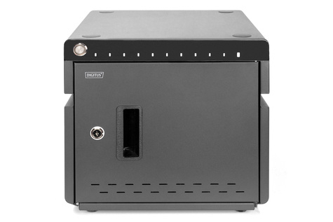 DIGITUS Mobiele laadkast,desktop vers., UV-C, USB-C 10 laadstations, 14", zwart