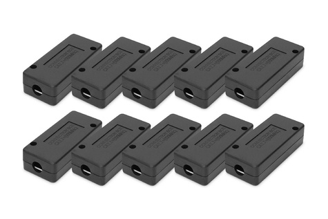 DIGITUS CAT 7 aansluitdoos, 600 MHz, LSA strip voor AWG 22-26, volledig afgeschermd, comp. uitvoering, 26x35x80mm