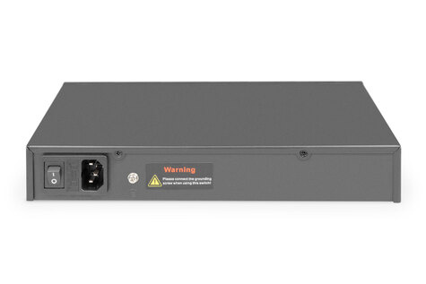DIGITUS Schakelaar 8-poorts Gigabitgabit PoE + injector 250W
