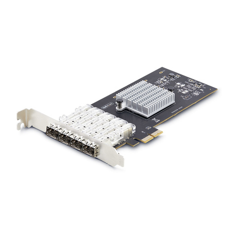 STARTECH 4-Port 1GbE SFP PCIe Network Card NIC