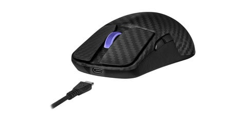 Asus ROG Harpe Ace Extreme muis Gamen Rechtshandig RF Wireless + Bluetooth + USB Type-A Optisch 42000 DPI