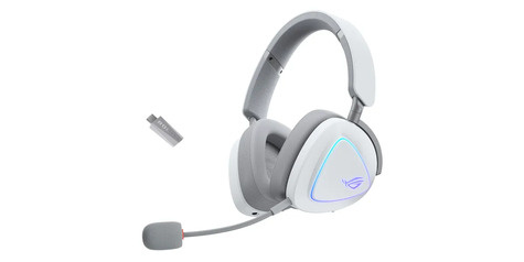Asus Asus ROG Delta II Headset Bedraad en draadloos Hoofdband Gamen USB Type-C Bluetooth Wit