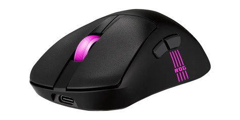 Asus ROG Keris II Origin BLK muis Gamen Rechtshandig RF Wireless + Bluetooth + USB Type-A Optisch 42000 DPI