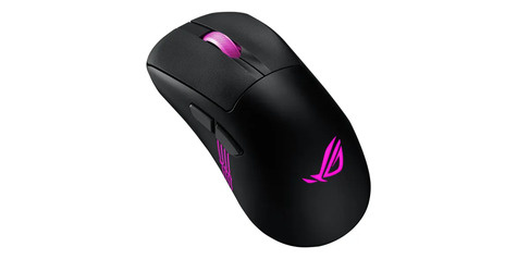 Asus ROG Keris II Origin BLK muis Gamen Rechtshandig RF Wireless + Bluetooth + USB Type-A Optisch 42000 DPI