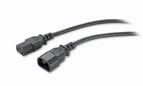 APC Voedingskabel - power IEC 60320 C13 naar IEC 60320 C14 - 61 cm - zwart