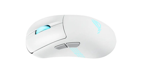 Asus ROG Keris II Origin WHT muis Gamen Rechtshandig RF Wireless + Bluetooth + USB Type-A Optisch 42000 DPI