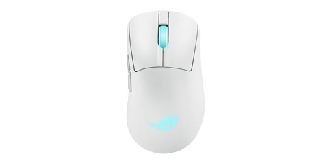 Asus ROG Keris II Origin WHT muis Gamen Rechtshandig RF Wireless + Bluetooth + USB Type-A Optisch 42000 DPI