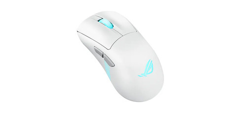 Asus ROG Keris II Origin WHT muis Gamen Rechtshandig RF Wireless + Bluetooth + USB Type-A Optisch 42000 DPI