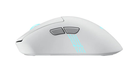 Asus ROG Keris II Origin WHT muis Gamen Rechtshandig RF Wireless + Bluetooth + USB Type-A Optisch 42000 DPI