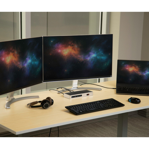 STARTECH Dual-4K monitor laptop docking station - USB-C - 2x HDMI, 2x DP, of HDMI  DP 60Hz - USB 3.0