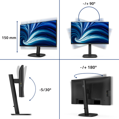 Philips 24i FHD 100Hz HAS AntiBL (HW) 2x2W Speakers