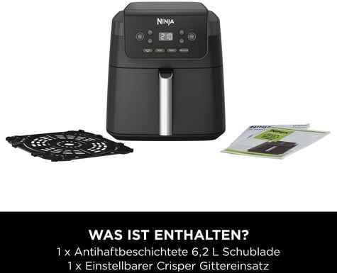 SHARK NINJA Ninja Airfryer Single 6.2L Black