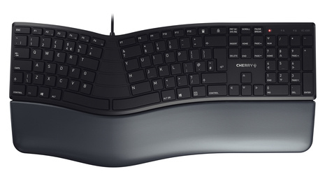 Cherry Cherry KC 4500 ERGO - Keyboard - Corded - QWERTY UK - Black