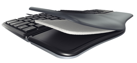 Cherry KC 4500 ERGO - Keyboard - Corded - QWERTY UK - Black