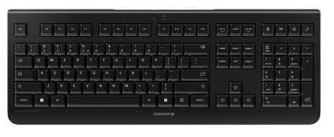Cherry KW 3000 - Keyboard - Wireless - QWERTY - Black