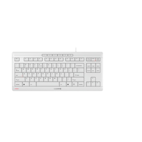 Cherry Cherry STREAM  TKL  - Keyboard - Corded - QWERTY - Pale Gray