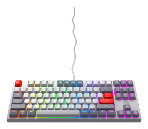 Cherry CX-K4V2-RGB-TKL-RETRO-R-U RGB - Mechanical Gaming Keyboard - Wired - QWERTY - Retro
