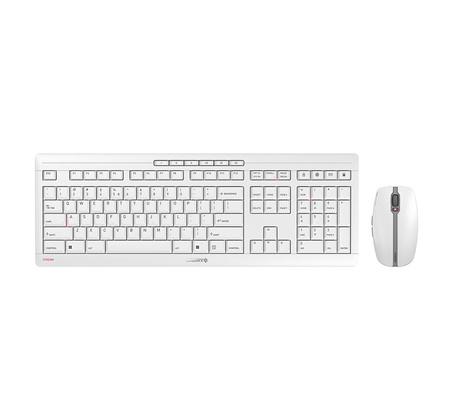Cherry Cherry STREAM - Desktop set - Wireless - QWERTY - Pale Gray