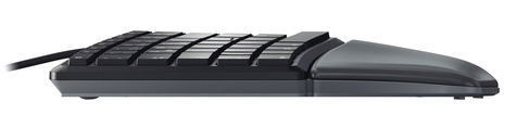 Cherry KC 4500 ERGO - Keyboard - Corded - QWERTY UK - Black
