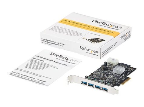 STARTECH 4-Port USB PCIe Card - 10