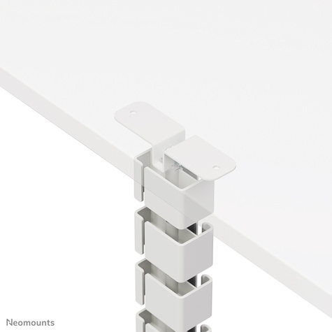 Neomounts Cable Spine Organizer for sit/stand desk frames screw mounted white