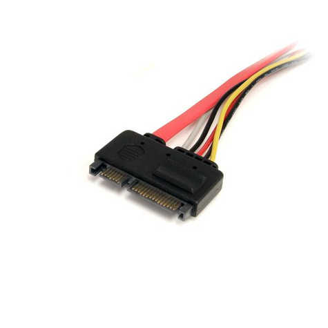STARTECH 30cm 22-pins SATA Voeding en Data Verlengkabel - SATA verlengkabel - SATA-combinatie (V) naar SATA-combinatie (M) - 30.5 cm - rood