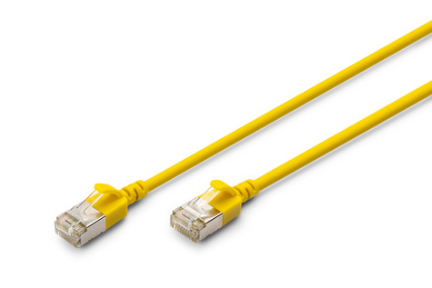 DIGITUS DIGITUS Patchkabel CAT 6A F/FTP Slim 5,00m geel