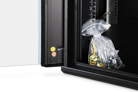 DIGITUS 12U wandbehuizing, Dynamic-N 600 x 600 mm, ongemonteerd, zwart