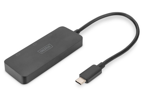 DIGITUS MST Hub - video splitter - USB-C - 3 ports