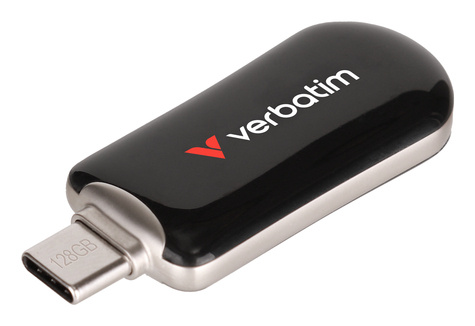 Verbatim Plectra Black 128GB USB-C Flash Drive 30225