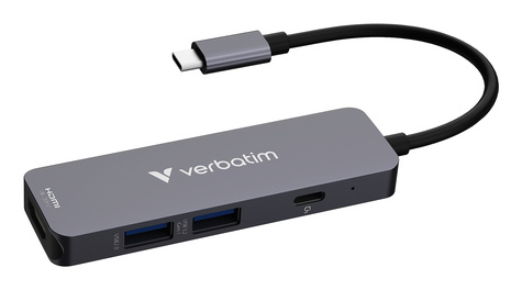 Verbatim Verbatim USB-C Essentials Multi- Port Hub 4 Port 32155