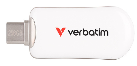 Verbatim Plectra White 256GB USB-C Flash Drive 30230
