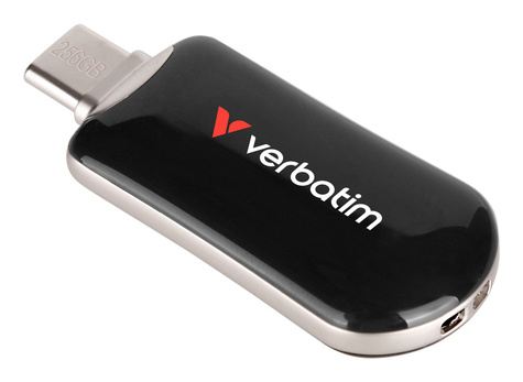 Verbatim Plectra Black 256GB USB-C Flash Drive 30226