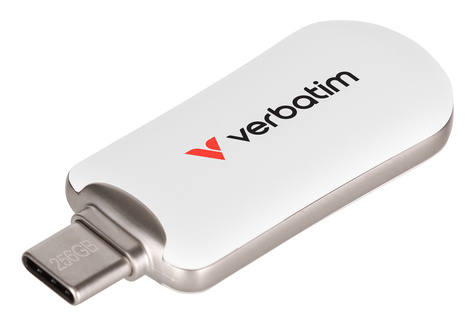 Verbatim Plectra White 256GB USB-C Flash Drive 30230