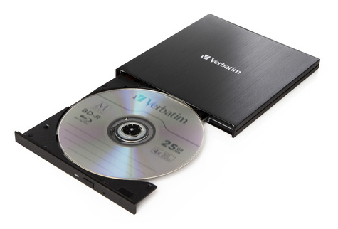 Verbatim Slimline Blu-ray Writer USB 3.1 GEN 1 USB-C Ultra HD 4K 43888