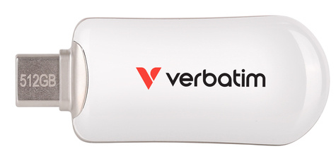 Verbatim Plectra White 512GB USB-C Flash Drive 30231