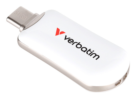 Verbatim Plectra White 512GB USB-C Flash Drive 30231