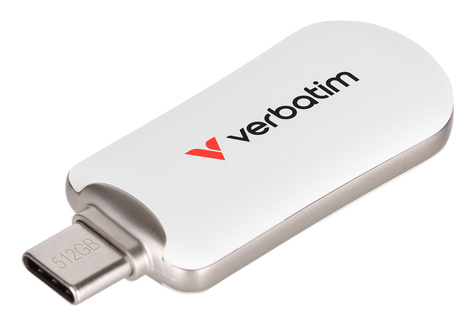 Verbatim Plectra White 512GB USB-C Flash Drive 30231