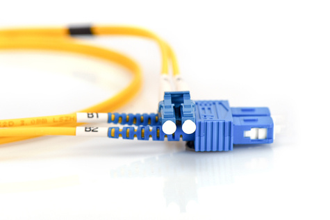 DIGITUS FO patch cord, duplex, LC to SC SM OS2 09/125 æ, 1 m
