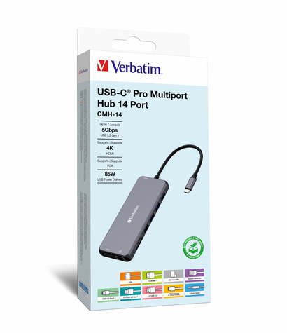 Verbatim USB-C Pro Multiport Hub 14 Port CMH-14 32154