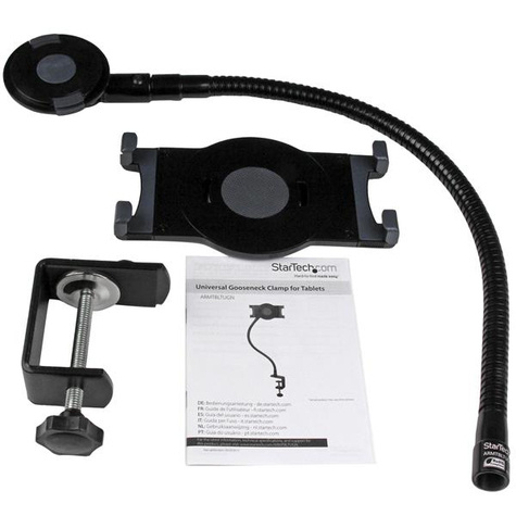 STARTECH Tablet houder met zwanenhals met bureau klem - voor tablets van 7" tot 11" - Bevestigingskit (klem, aanpasbare houder, verstelbare montage-arm)
