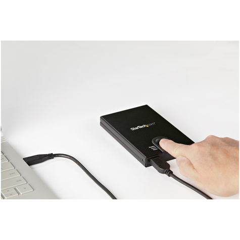 STARTECH Versleutelbare externe SATA hardeschijf behuizing - vingerafdruk toegang - USB 3.0 naar 2.5" externe SSD/HDD (S251BMU3FP)
